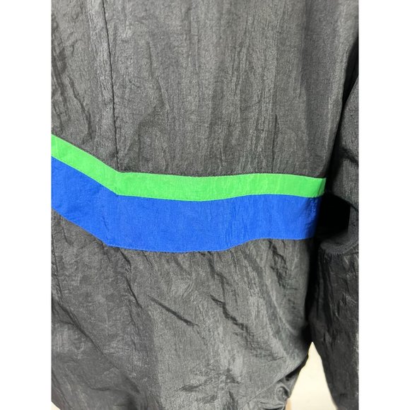 Casual Club Vintage Retro Windbreaker  M Black   Nylon - Picture 12 of 16